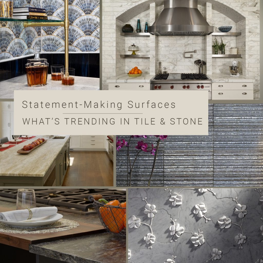 Statement making surfaces - What's Trending in Tile & Stone
