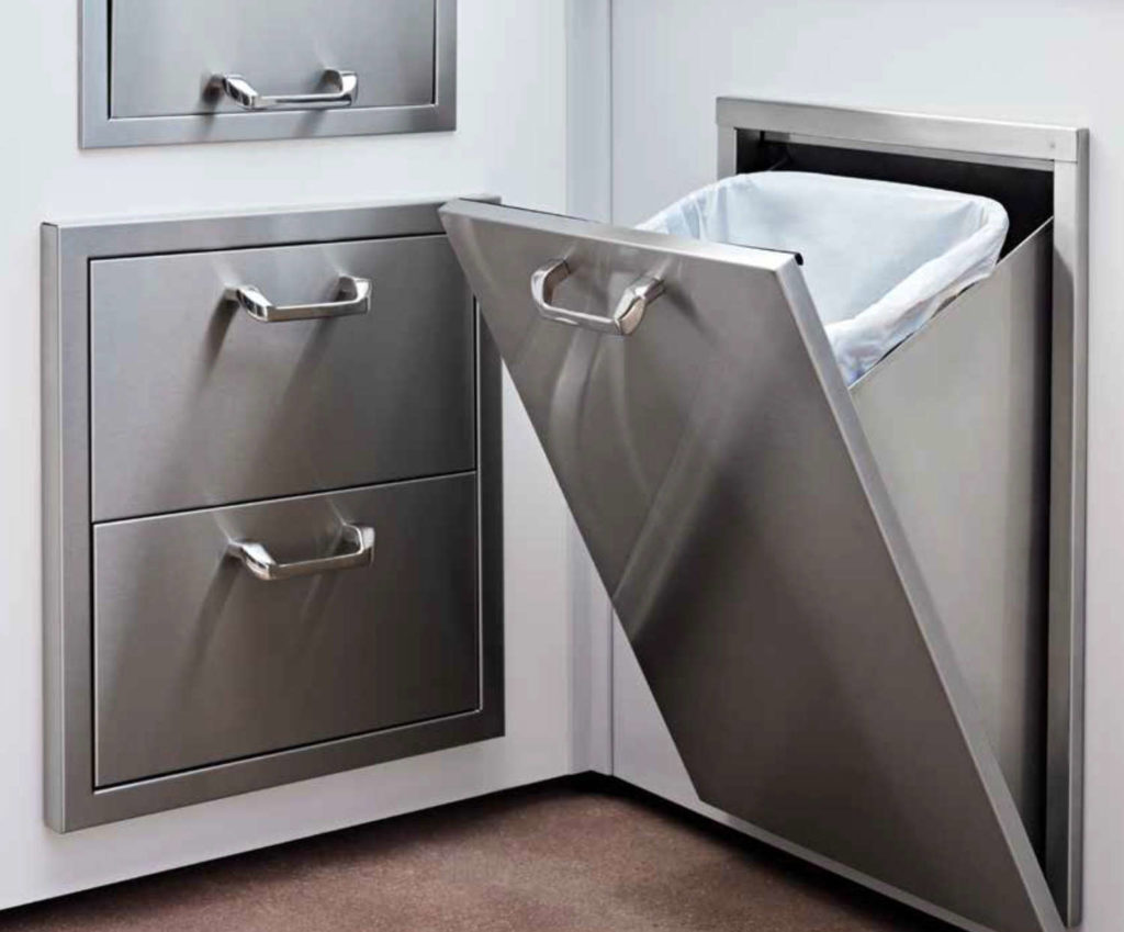 Outdoor Kitchen Stainless Pull-out Trash 