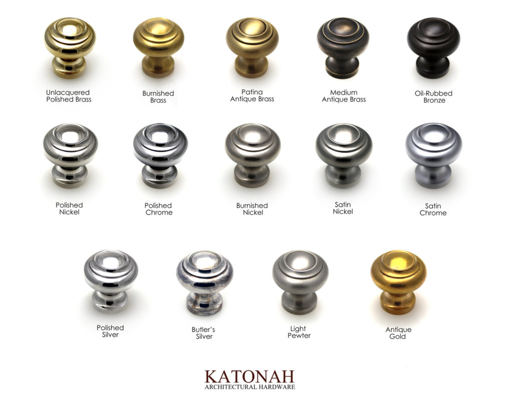Knobs from Katonah Hardware