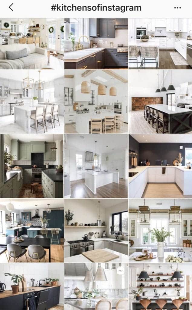 Kitchens on Instagram
