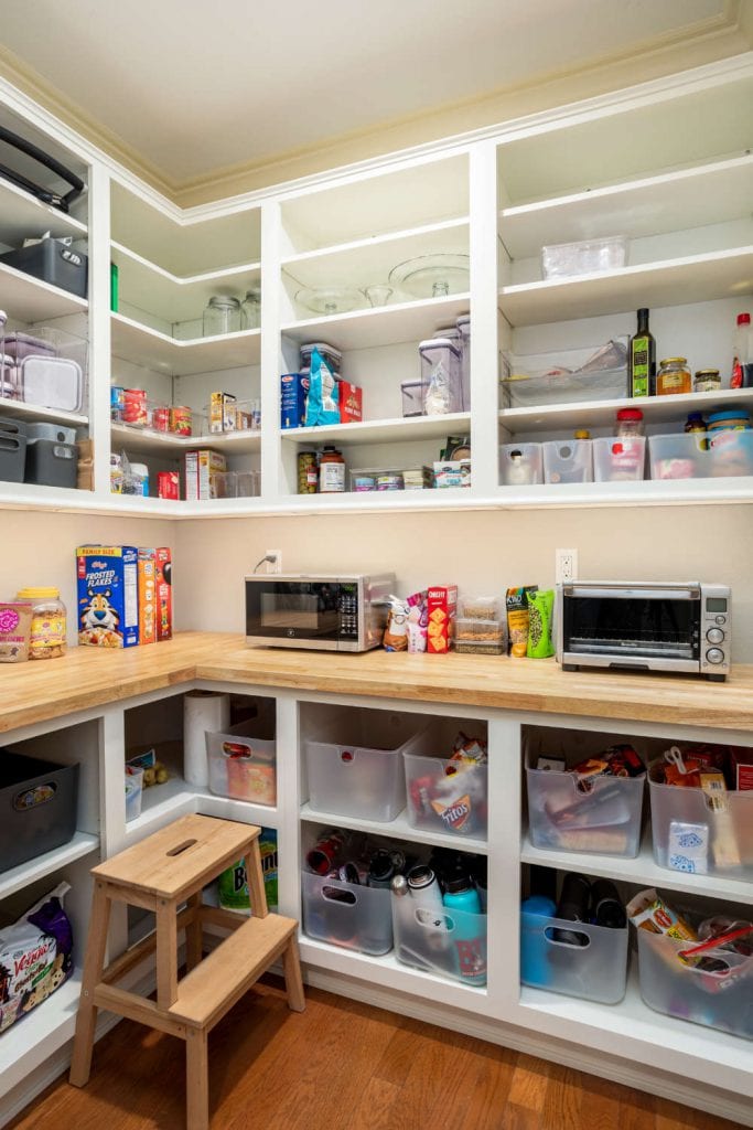 Pantry Storage with ample shelving