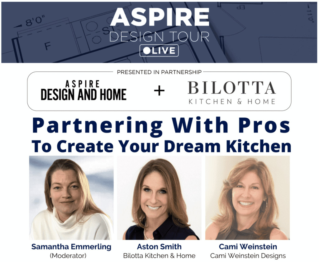 Aspire Metro "Partnering with Pros to Create Your Dream Kitchen" webinar