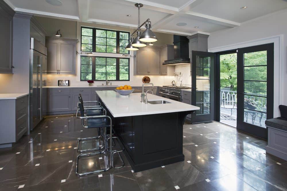 Classic Grey & Black Painted Kitchen
