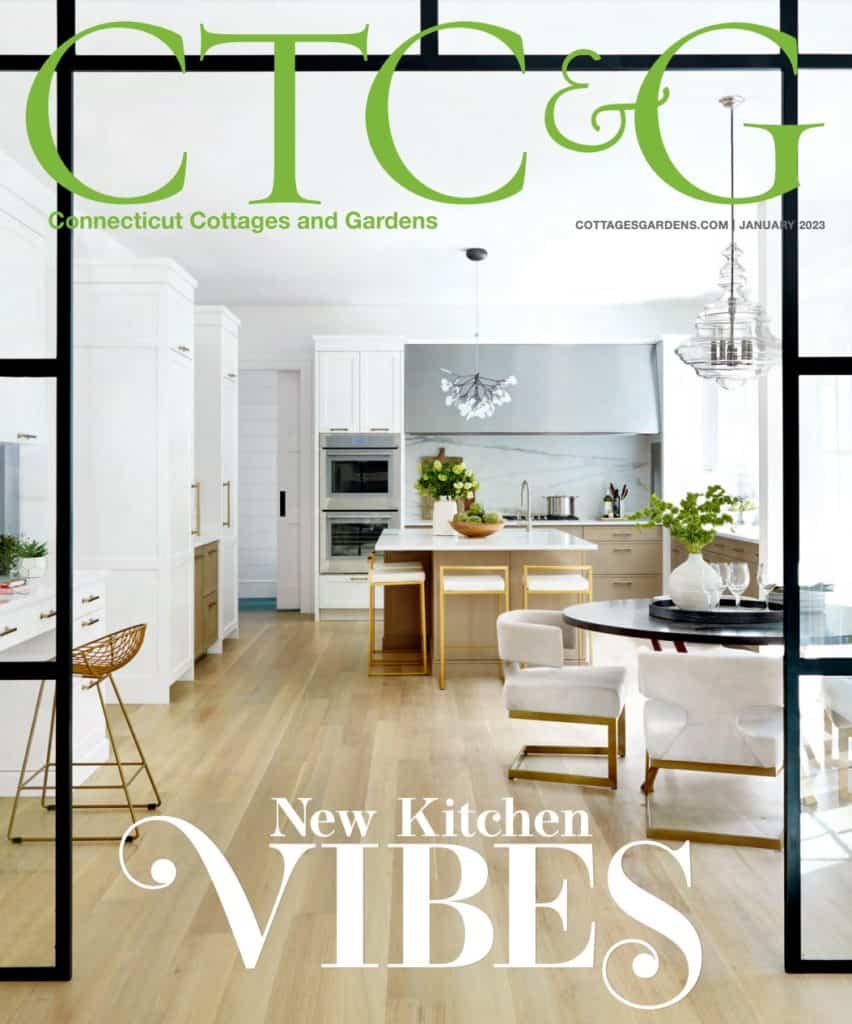 Image of the cover of Connecticut Cottages & Gardens Magazine Jan 2023 issue