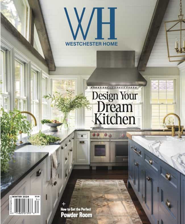 Westchaster Home Magazine Winter 2024 cover "Design Your Dream Kitchen" featuring Bilotta Kitchen & Home